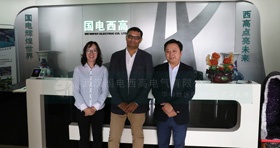 海外客戶到訪國電西高參觀考察