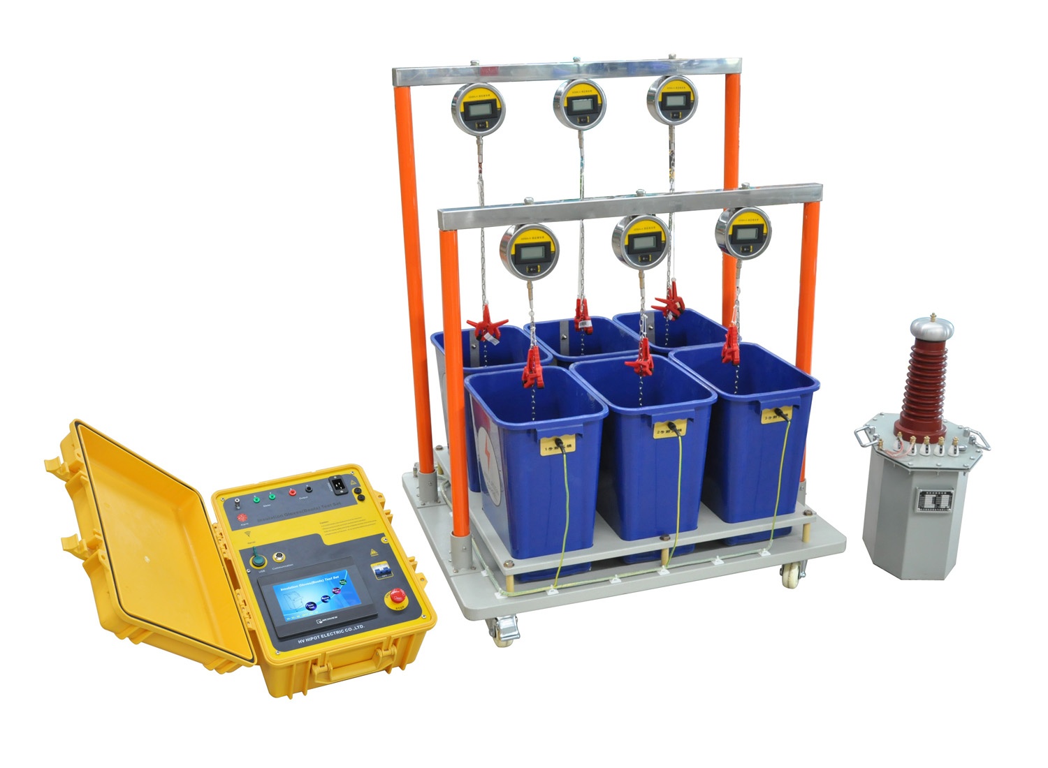 智能絕緣手套（靴）耐壓試驗裝置智能箱油變水桶式（6桶位）