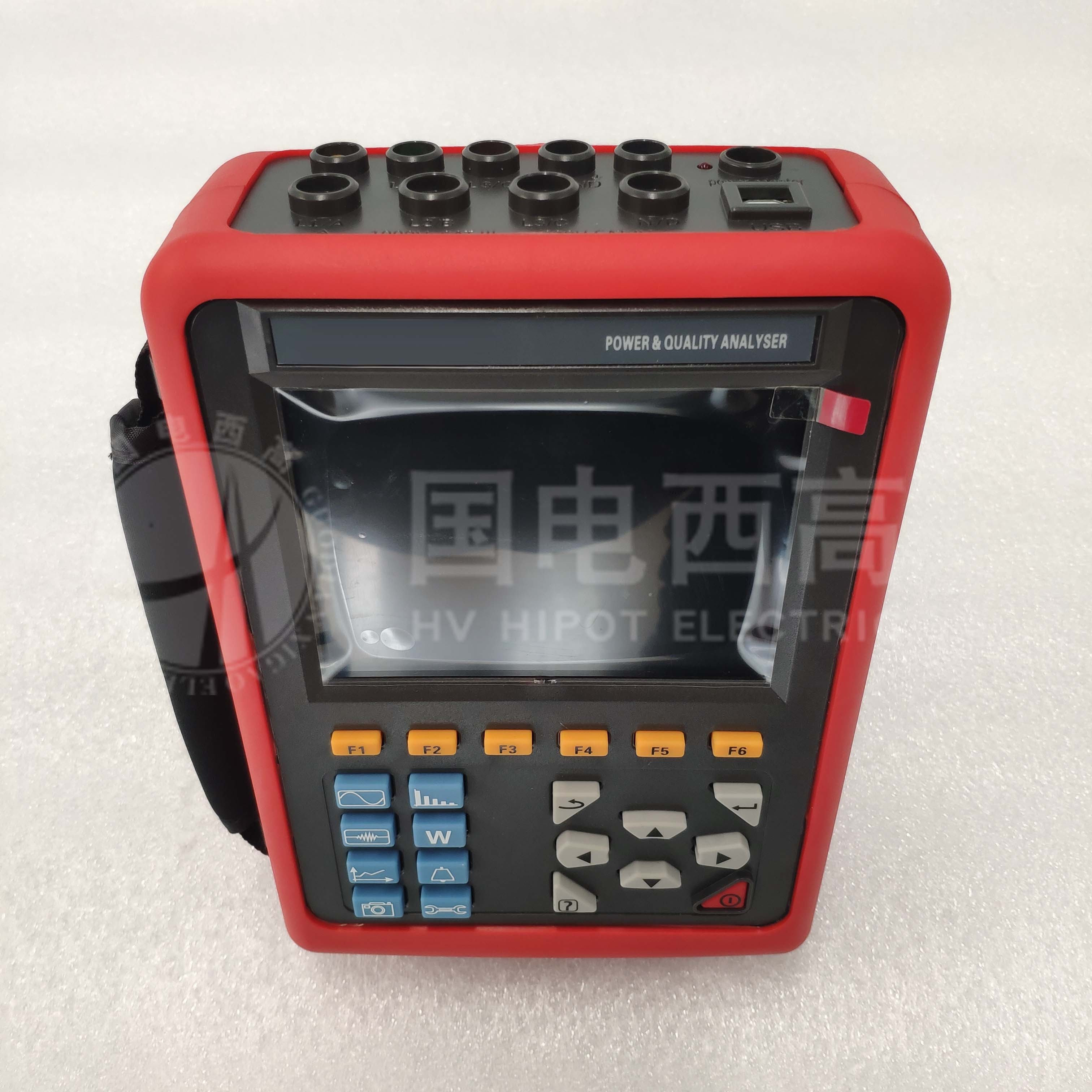 電能質(zhì)量分析儀主機正上方接口