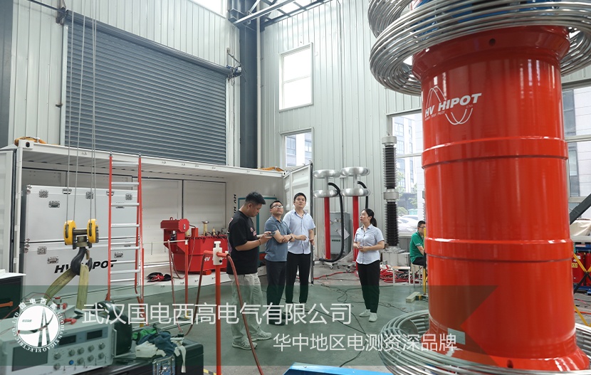 考察 |江蘇電力公司蒞臨武漢國(guó)電西高考察耐壓試驗(yàn)裝置